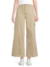 Paige Women's Harper Stretch Cotton Utility Cargo Pants In Vintage Soft Sand