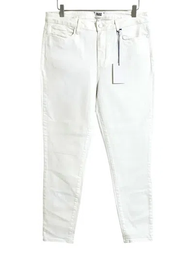 Paige Women's Hoxton Ankle Skinny Stretch Jeans In White