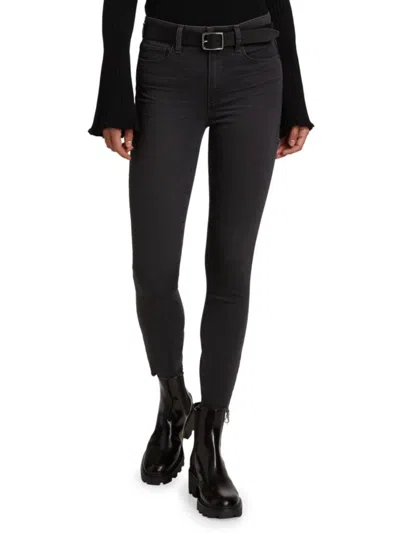 Paige Women's Hoxton High Rise Ankle Jeans In Black