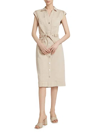 PAIGE WOMEN'S JAXSYN TIE-WAIST MIDI-DRESS