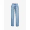 Paige Womens Leela Serena Straight-leg Mid-rise Jeans In Leela