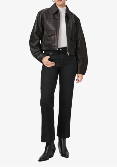 Paige Women's Leenah Jeans In Midnight Raven In Multi
