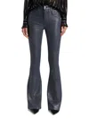 Paige Women's Lou Lou Shimmer High-rise Stretch Flare Pants In Multi