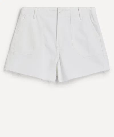 Paige Mayslie Utility Shorts In Crisp White