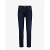 Paige Womens Mona Hoxton Tapered-leg Mid-rise Stretch Denim-blend Jeans In Mona
