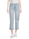 PAIGE WOMEN'S NOELLA PATCHWORK CROPPED JEANS
