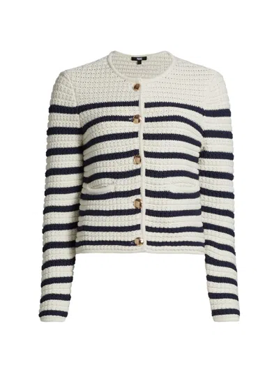 Paige Women's Oberon Striped Cotton Cardigan