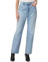 Paige Billy High Waist Crop Straight Leg Jeans In Animal Print