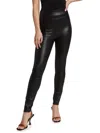 Paige Sheena High Waist Faux Leather Leggings In Black