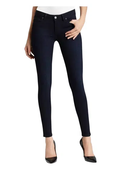 Paige Women's Verdugo Mid Rise Ultra Skinny Jean In Tonal Mona In Blue