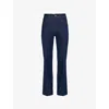 PAIGE WOMENS PAIGE SASHA FIVE-POCKETS WIDE-LEG HIGH-RISE STRETCH-DENIM JEANS