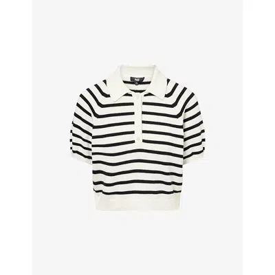PAIGE WOMENS PAIGE BIRCH STRIPED COTTON-BLEND TOP