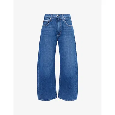 Paige Womens Arellia Barrel-leg Stretch-denim Jeans Sound Check