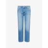 Paige Womens Big Ben Mason Ankle Straight-leg Denim Jeans In Blue