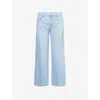 Paige Womens Leenah Crop-leg Stretch-denim Jeans Brightside