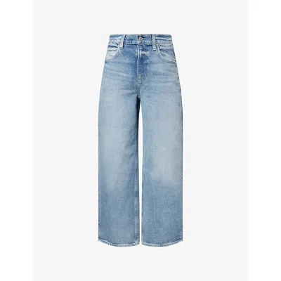 Paige Womens Low Key Cameron Ankle-leg Denim-blend Jeans In Gray