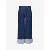 Paige Organic Denim Sasha Wide-leg Jeans In Casa