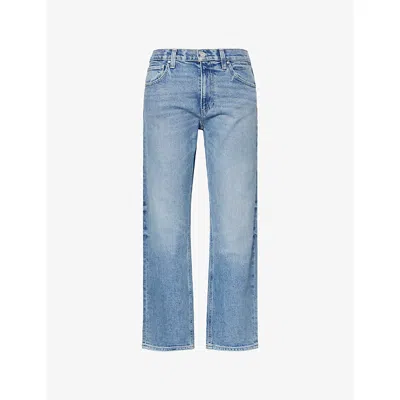 Paige Womens Costar Morgan Crop-leg Denim-blend Jeans