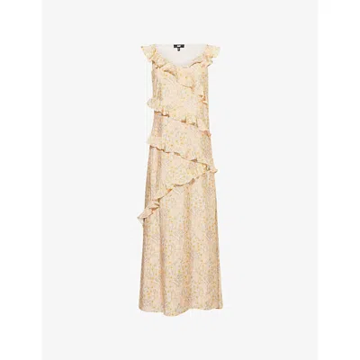 Paige Womens  Calabasas Floral-print Woven Maxi Dress In Crystal Multi