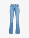 Paige Laurel Canyon High Waist Flare Leg Jeans In Blue