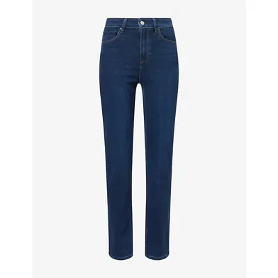 Paige Womens Gemma Cigarette-leg Stretch-denim Jeans Amagansett In Blue