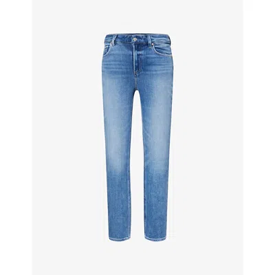 Paige Womens Showtime Gemma High-rise Stretch-denim Blend Jeans