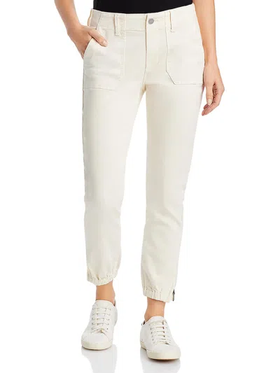 Paige Womens High Rise Crop Jogger Jeans In Neutral