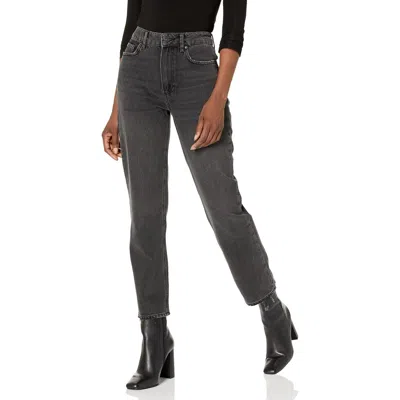 Paige Womens High Rise Torn Hem Straight Leg Jeans In Multi
