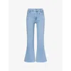Paige Womens Marlow Skimmer Flared Stretch-denim Blend Jeans Jaunt
