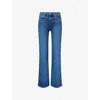 Paige Womens A Capella Laurel Canyon High-rise Stretch-denim Blend Jeans In Blue