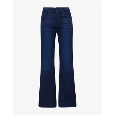 Paige Womens Marlow Skimmer Flared Denim Jeans Sussex In Multi
