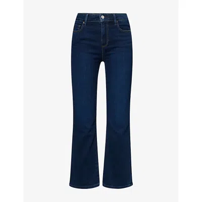 Paige Womens Mason Cropped Bootcut Denim Jeans Amagansett In Blue