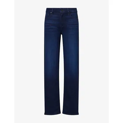 Paige Womens Mason Straight-leg Denim Jeans Sussex In Animal Print