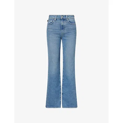 Paige Womens  Stevie Boot-cut Denim Jeans In Blue