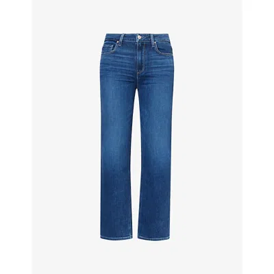 Paige Womens  Mason Ankle-crop Denim Jeans In Blue