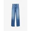 Paige Womens Portia Wide-leg Denim Jeans Nyra In Nyra