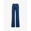 Paige Anessa Trouser Pockets Pintuck Jean In Arcelia In Rhea