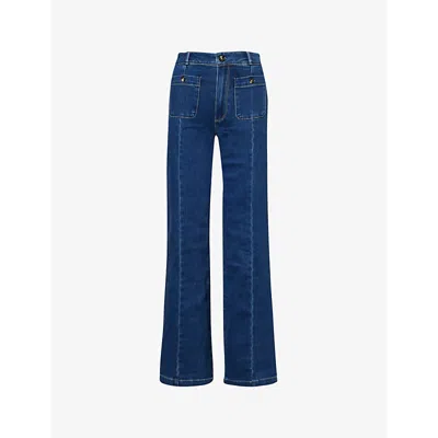 Paige Anessa Trouser Pockets Pintuck Jean In Arcelia In Multi