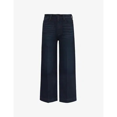 Paige Womens Anessa High-rise Wide-leg Cropped Stretch-denim Jeans Duchess
