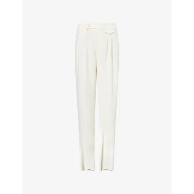 Paige Womens  Brigida Wide-leg Woven Trousers In White