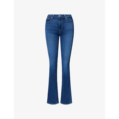 Paige Womens Kindred Hoxton Straight 34in Denim Jeans In Blue