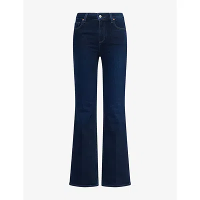 Paige Womens  Laurel Canyon 32in High-rise Bootcut Jeans In Blue