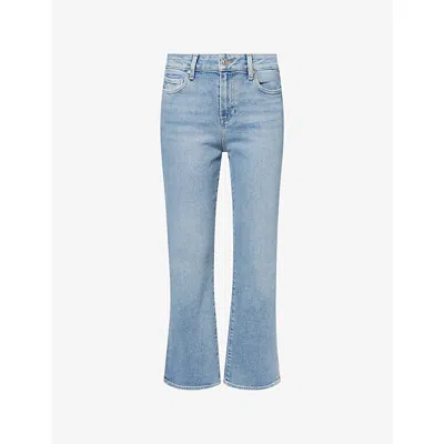 Paige Cindy Ankle Slim Straight Leg Jeans In Animal Print