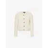 Paige Oberon Textured Cardigan Sweater In Ivory