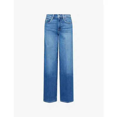 Paige Womens Bookshelf Tatum Wide-leg Stretch-denim Blend Jeans