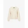 Paige Womens Pearl Thea V-neck Cashmere Jumper Xs In Multi