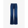 Paige Anessa High Waist Ankle Wide Leg Jeans In Praline