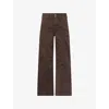 Paige Womens  Brooklyn Wide-leg Stretch-denim Blend Jeans