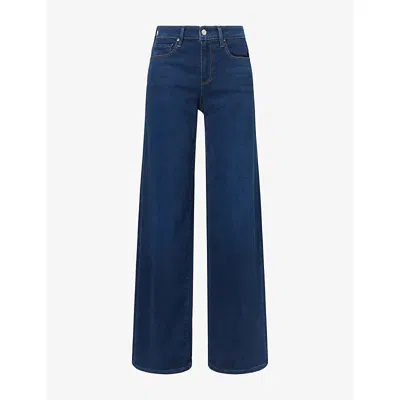 Paige Womens Tatum Wide-leg Denim Jeans Amagansett In Multi