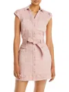 Paige Jaxsyn Belted Mini Utility Dress In Multi